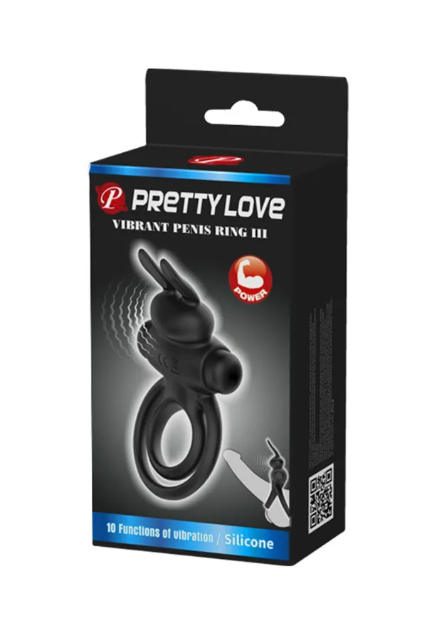 Emballage du cockring double anneau Pretty Love Vibrant Penis Ring III