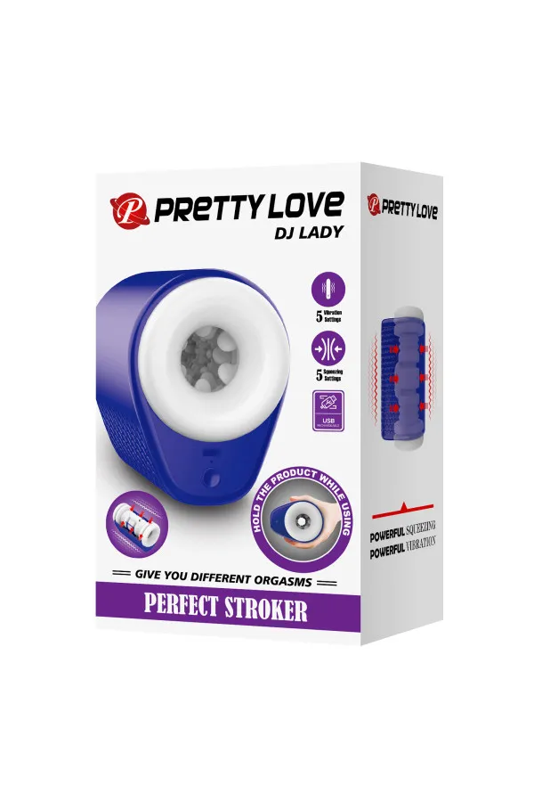 Emballage du masturbateur vibrant DJ Lady Pretty Love montrant le produit