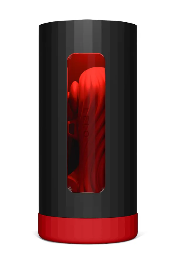 Masturbateur connecté LELO F1S V3 XL noir avec gaine rouge visible