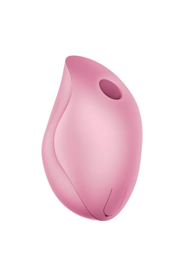Stimulateur clitoridien Delicia rose à air pulsé sur fond blanc