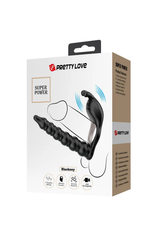 Boîte du cockring vibrant Blackney Pretty Love avec câble USB annoncé