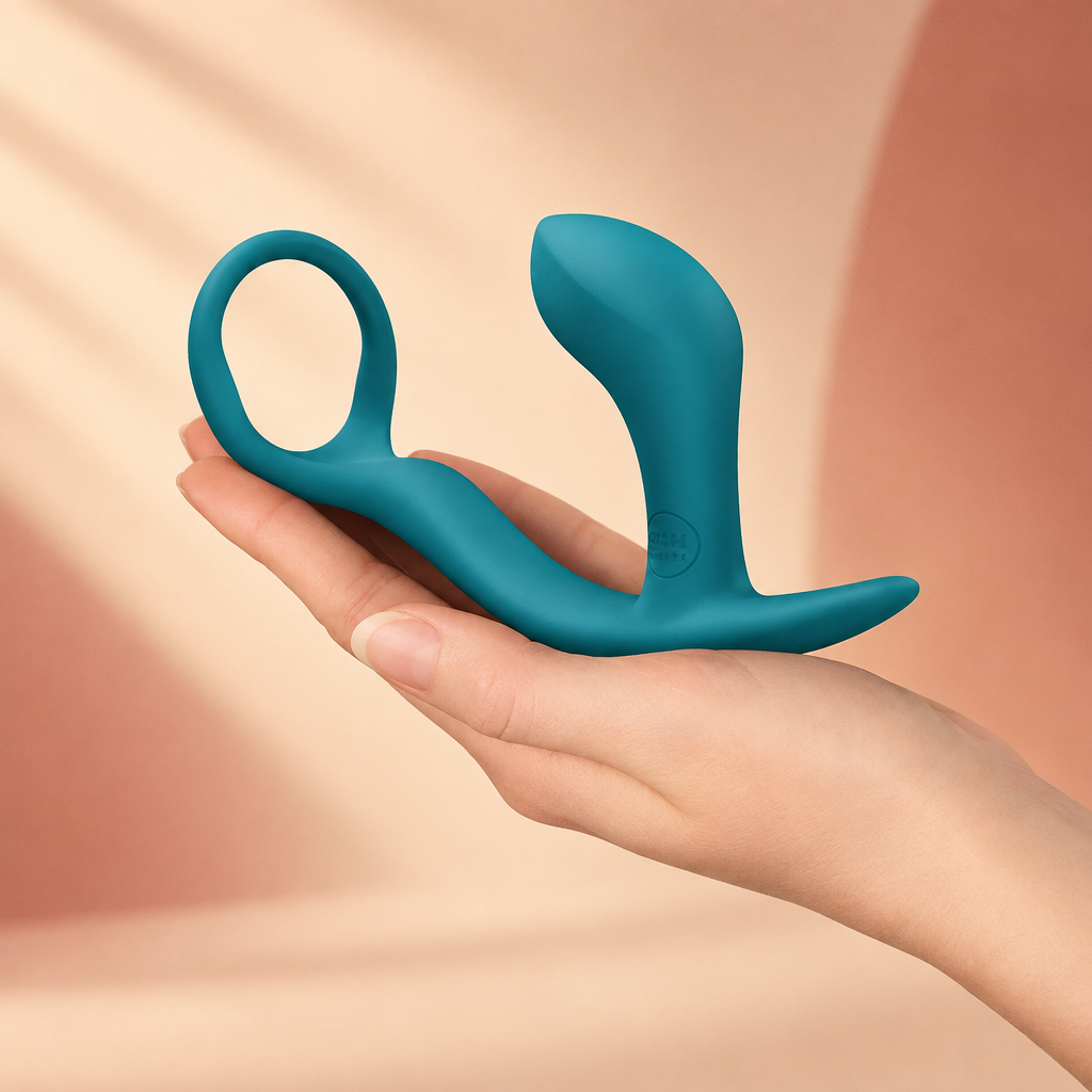 Photo du Bootie Ring tenu en main, retravaillée dans l'univers Lova Lab